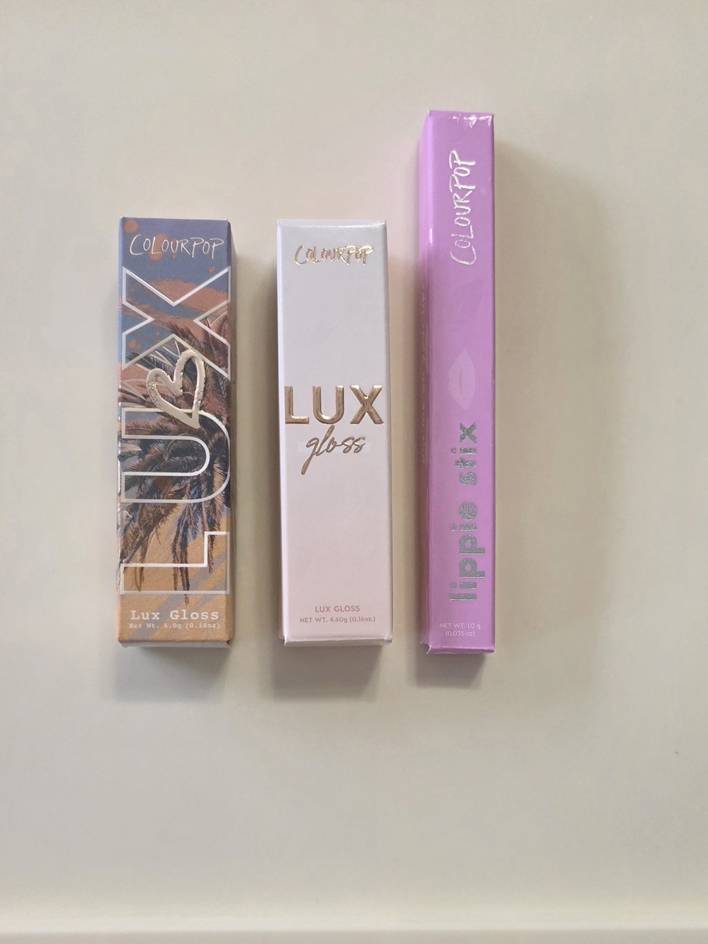 NIB ColourPop Lip Lot Lux Gloss Eclectic Overnight & Hike House Lippie Stix